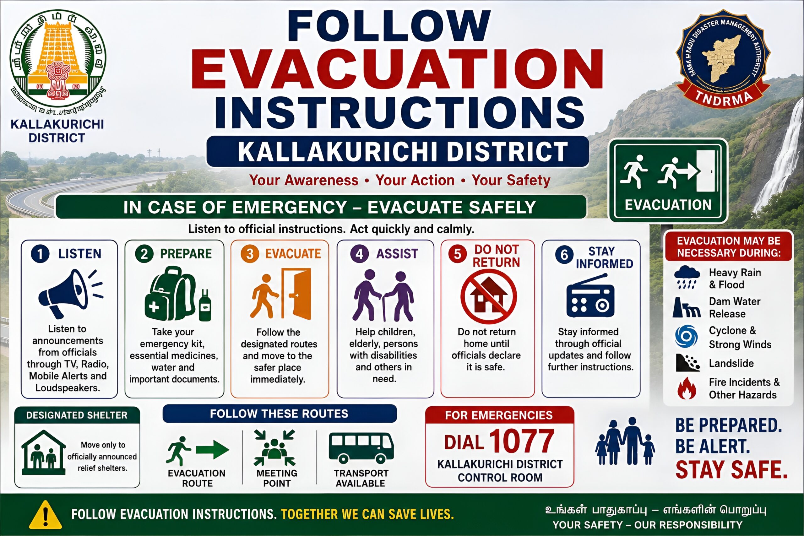 Follow Evacuation Instructions